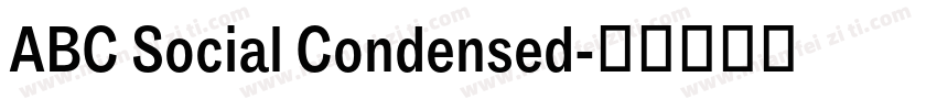 ABC Social Condensed字体转换